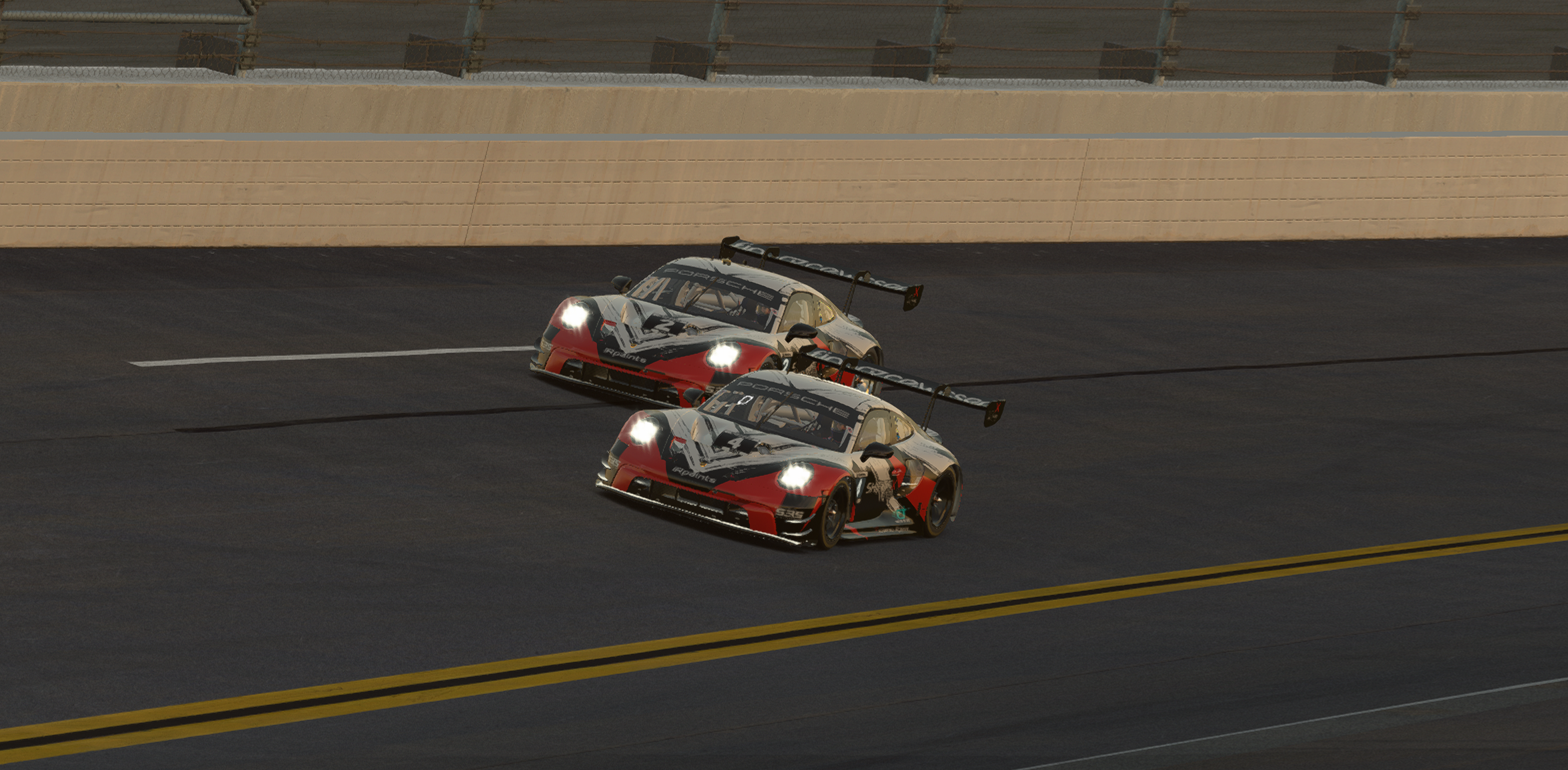 Training für Daytona 24h im Oval